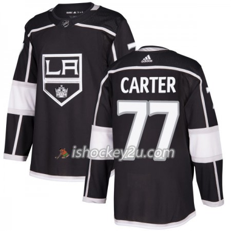 Mænd NHL Los Angeles Kings Trøje Jeff Carter 77 Adidas 2017-2018 Sort Authentic